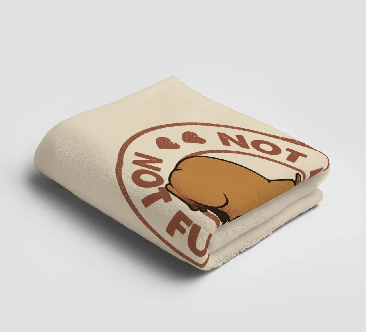 Not Fast Not Furious Capybara towel by Tobe Fonseca