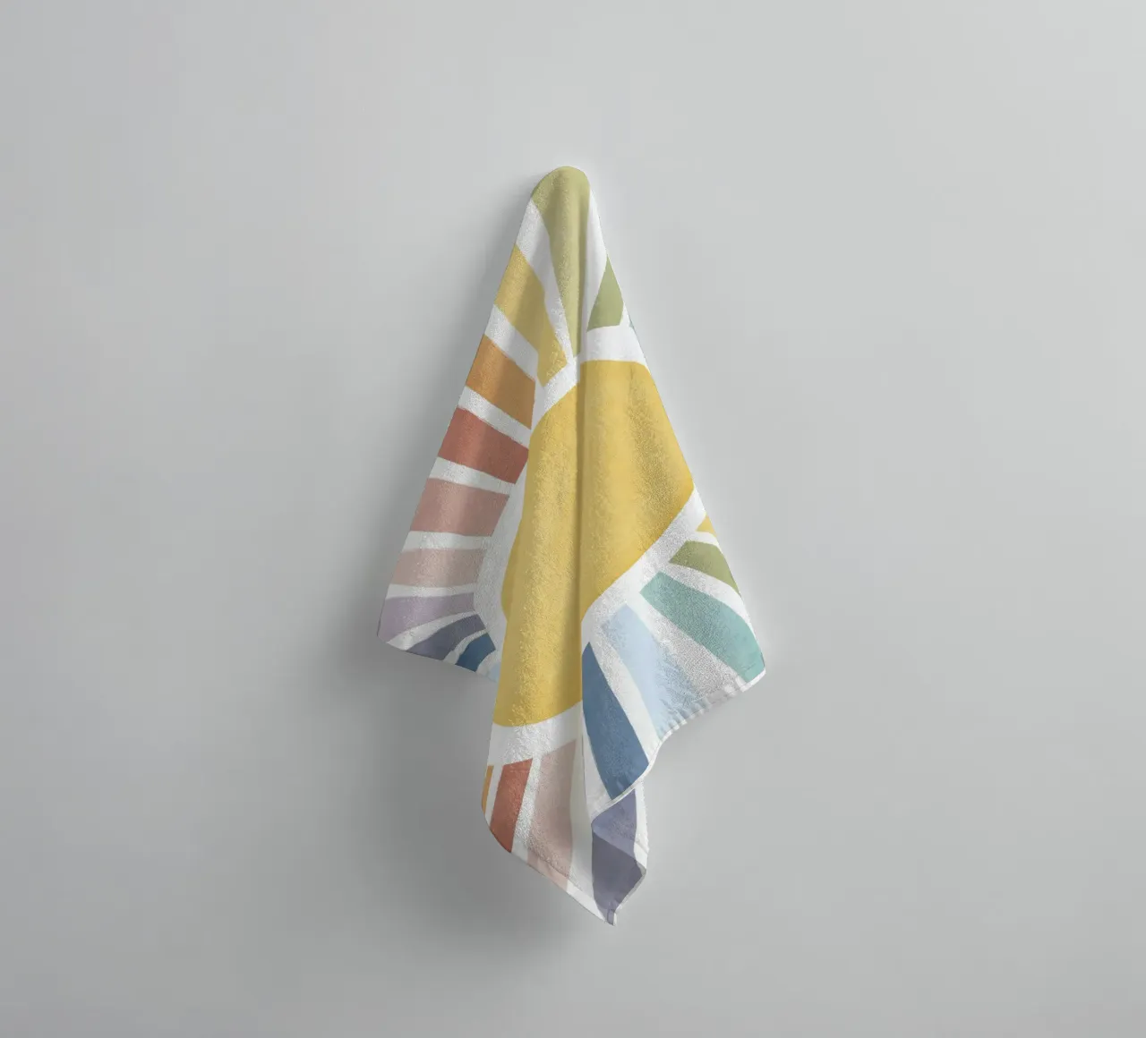 Sole arcobaleno, poster sui raggi solari, arte murale per bambini, stampa per la cameretta asciugamano da bagno da ABC Prints