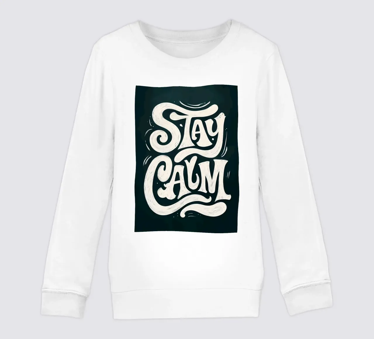 Mantenga la calma sudadera para niño de inspirational quote