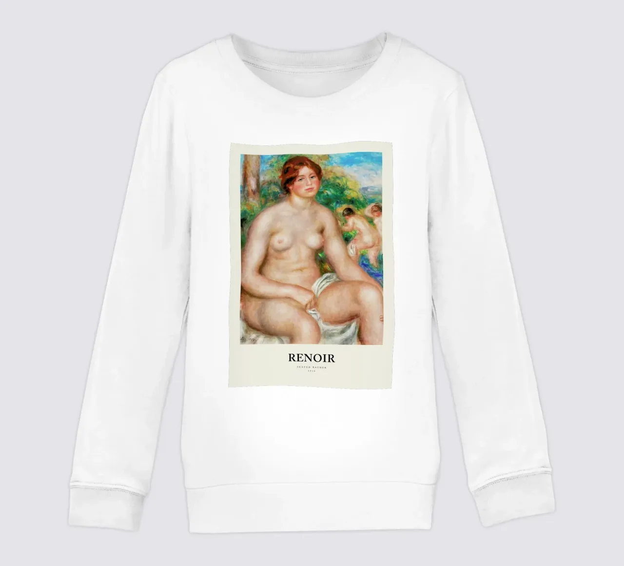 Renoir - Seated Bather felpa bambino da Vintage by JUNIQE