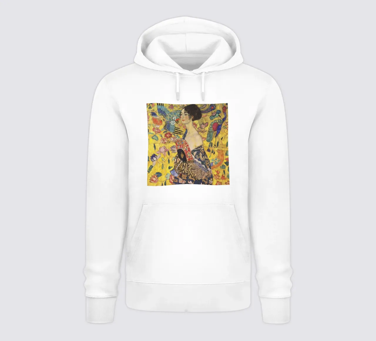 Gustav Klimt Signora con ventaglio felpa con cappuccio da 50 masterpieces