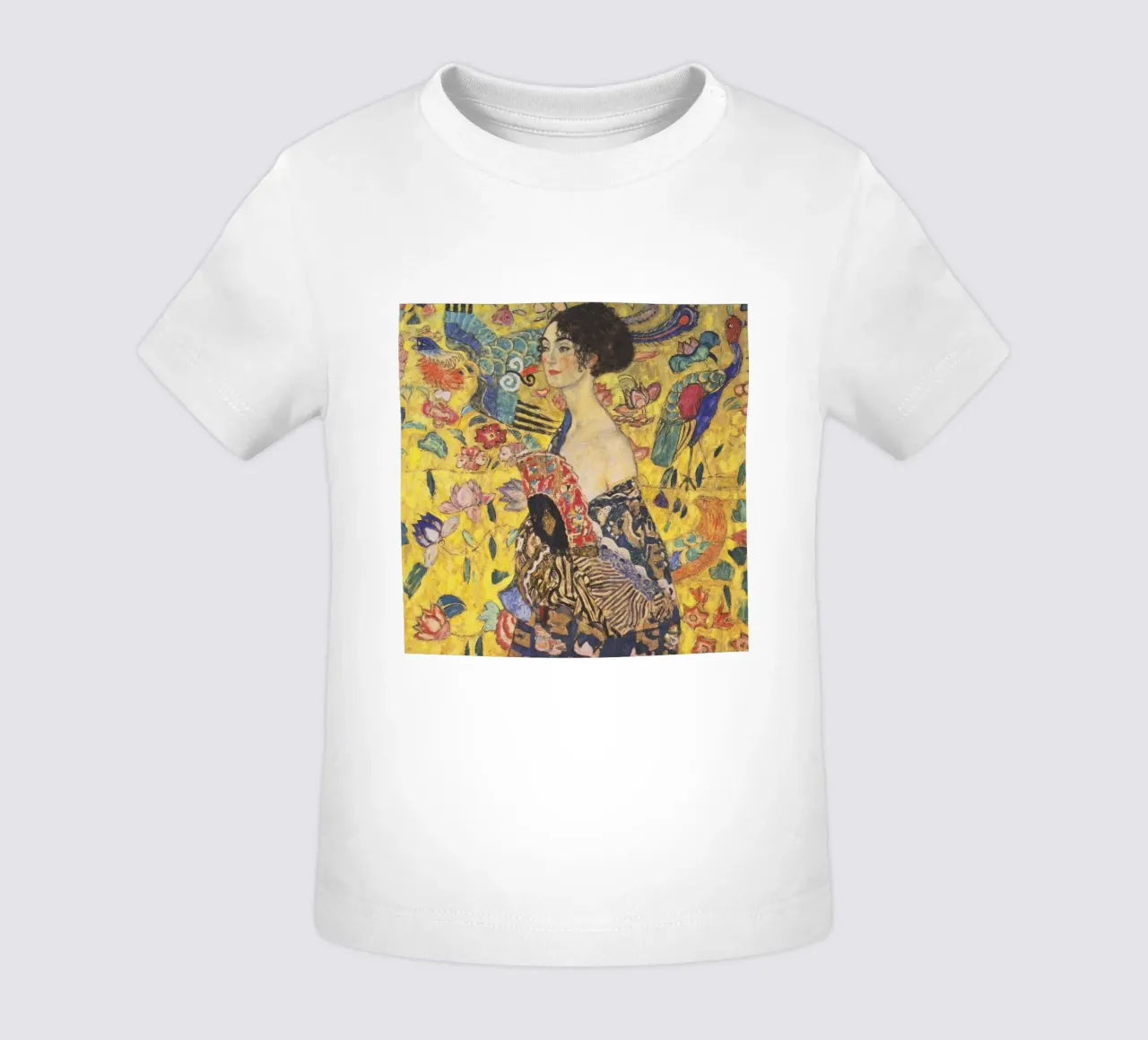 Gustav Klimt Signora con ventaglio maglietta neonato da 50 masterpieces