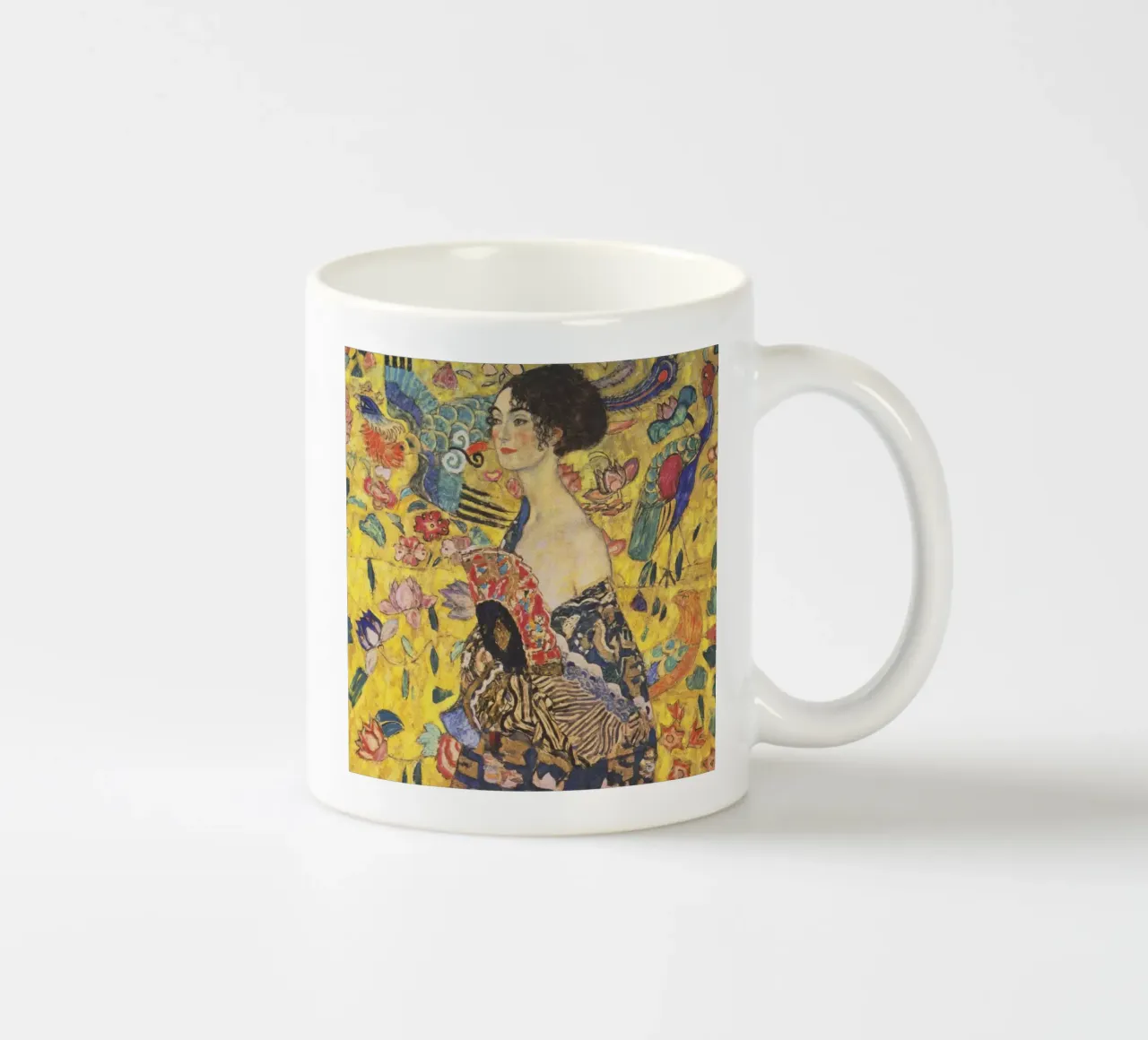 Gustav Klimt Signora con ventaglio tazza in ceramica da 50 masterpieces