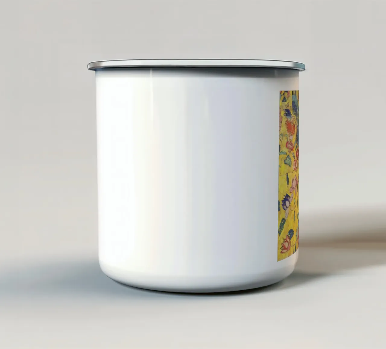 Gustav Klimt Signora con ventaglio tazza in smalto da 50 masterpieces