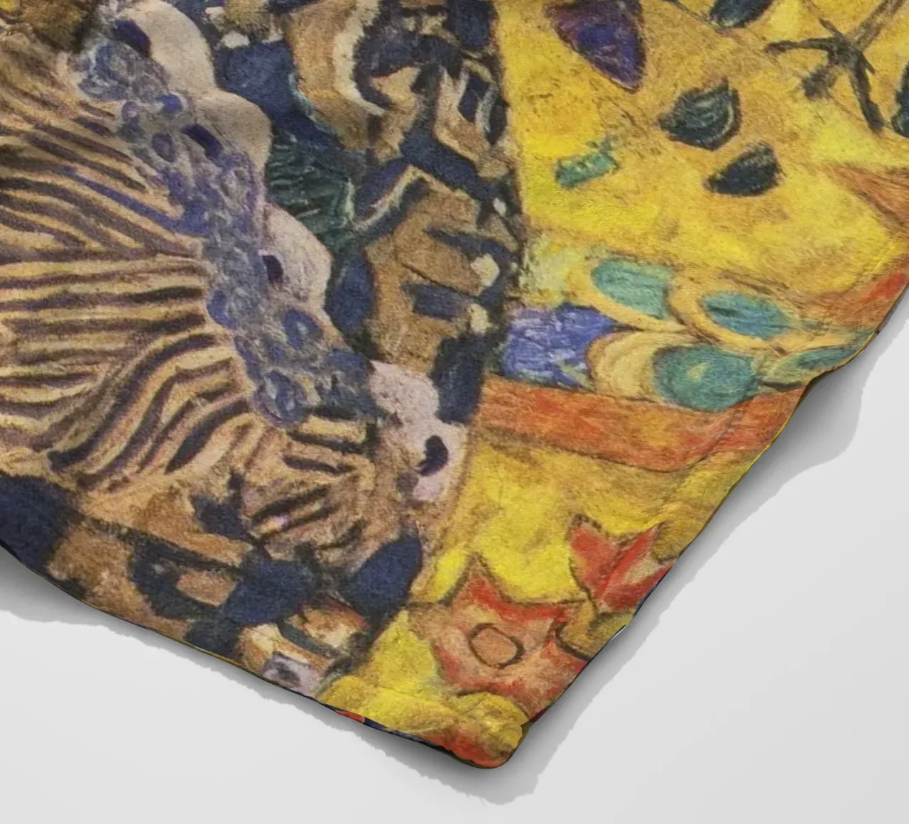 Gustav Klimt Signora con ventaglio coperta in pile da 50 masterpieces