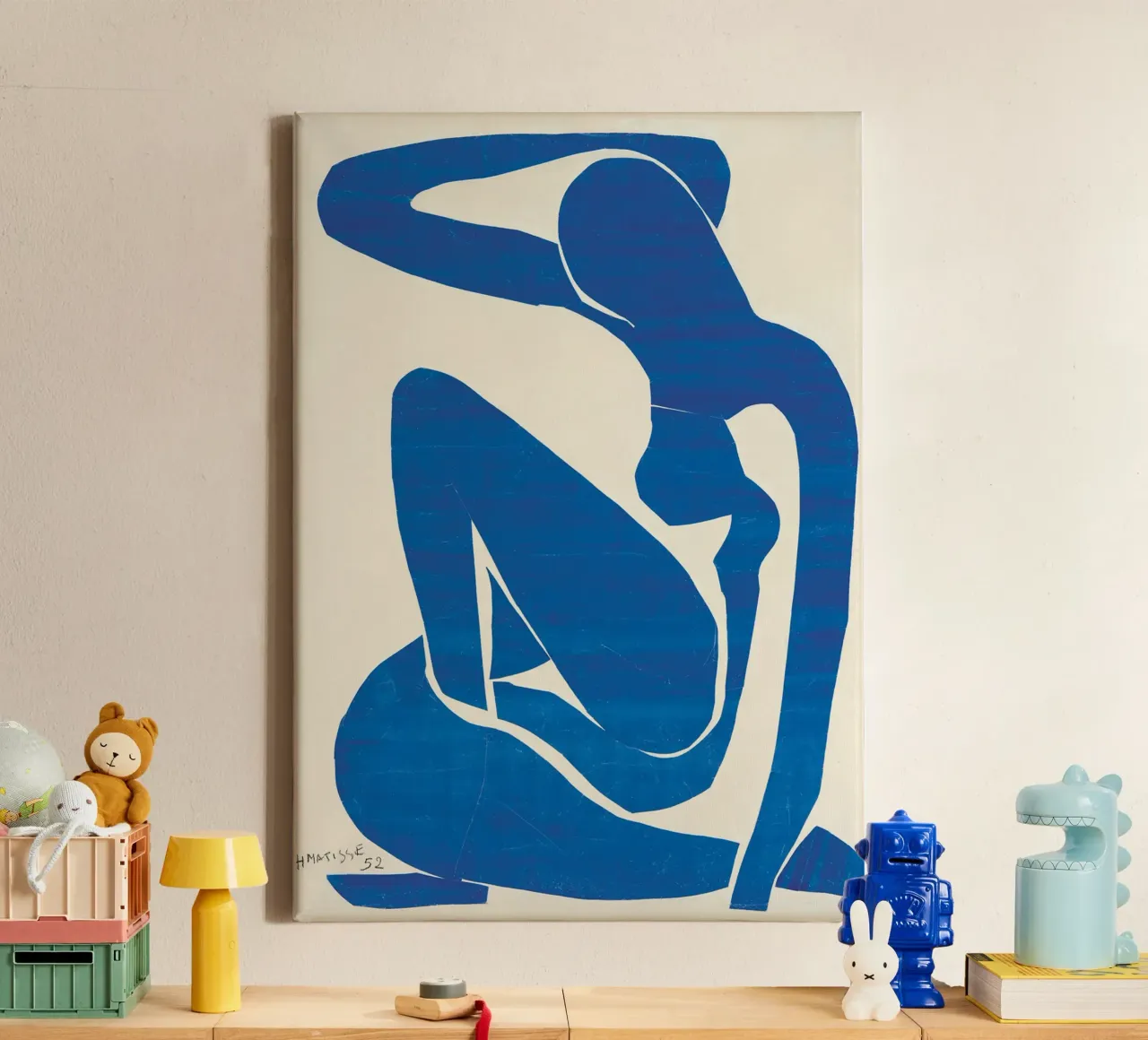 Henri Matisse woman blue -original painting- canvas with Floater frame by 50 masterpieces
