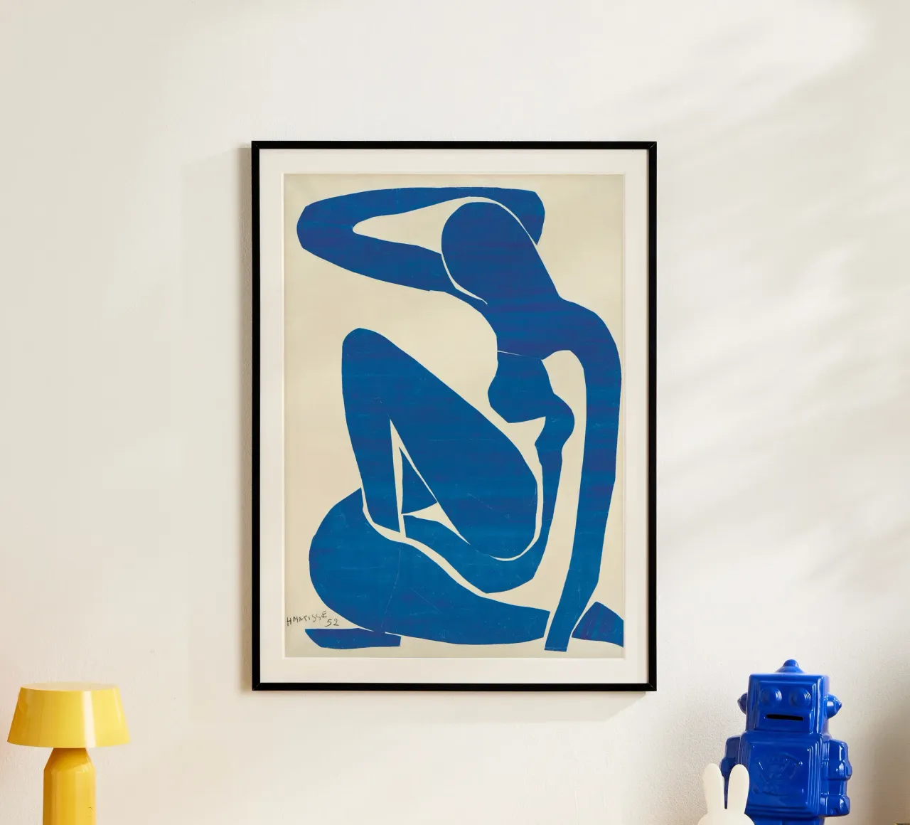 Henri Matisse donna blu -dipinto originale- poster con telaio in plastica da 50 masterpieces