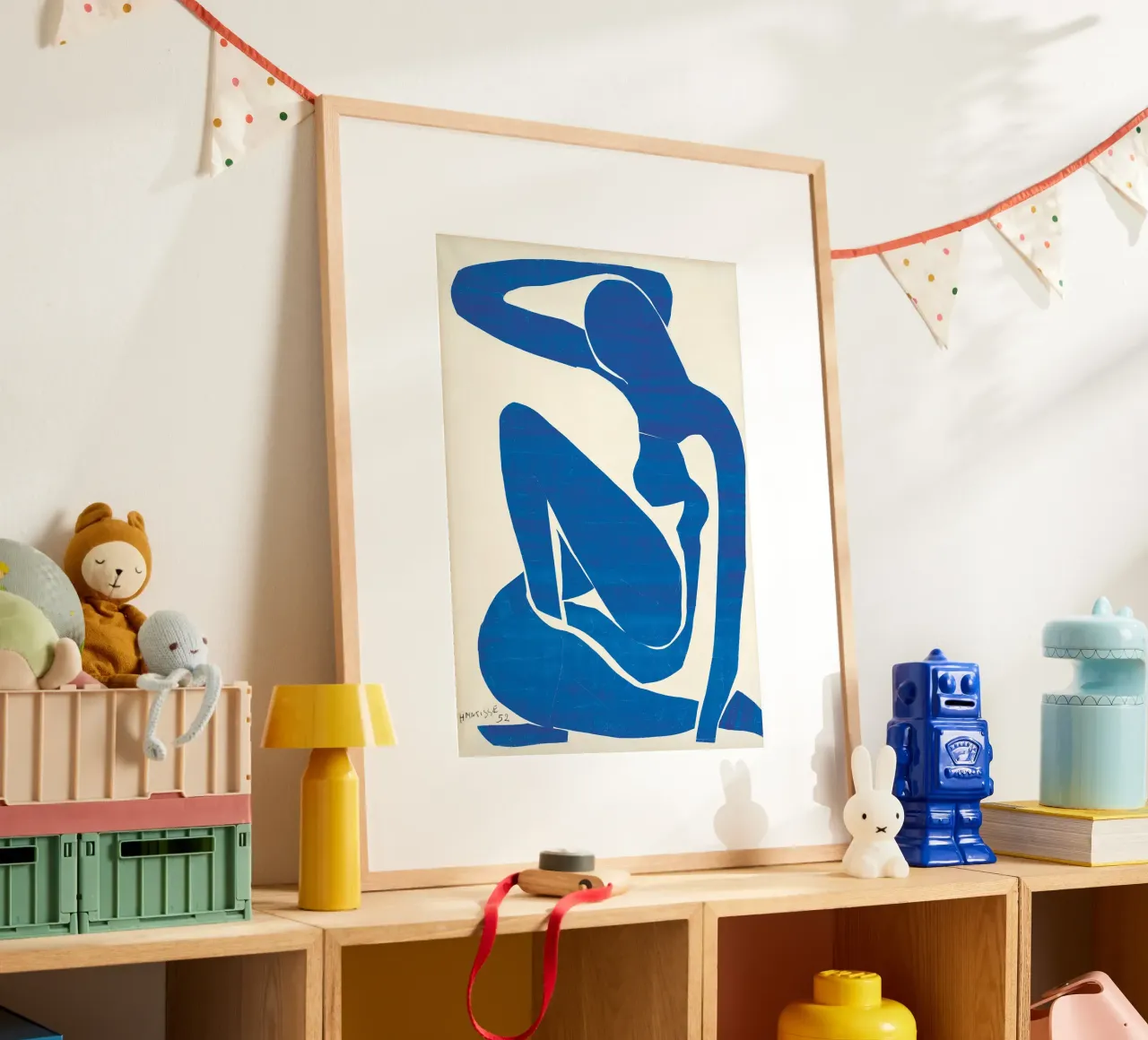 Henri Matisse donna blu -dipinto originale- poster con telaio in plastica da 50 masterpieces