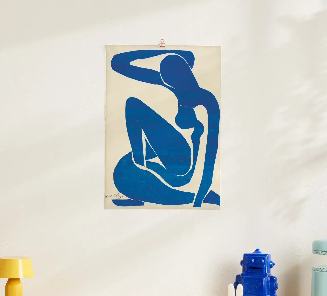 Henri Matisse donna blu -dipinto originale- poster con telaio in plastica da 50 masterpieces