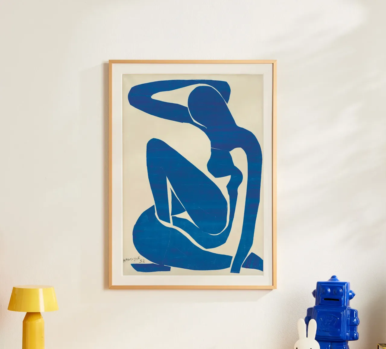 Henri Matisse donna blu -dipinto originale- poster con telaio in plastica da 50 masterpieces