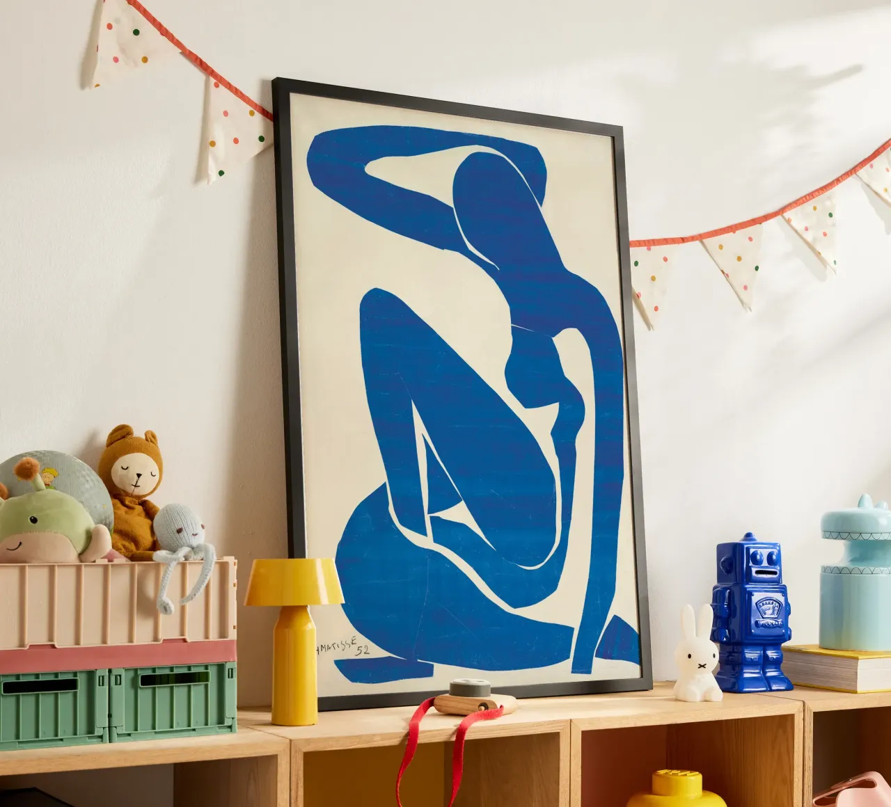 Henri Matisse donna blu -dipinto originale- poster con telaio in plastica da 50 masterpieces