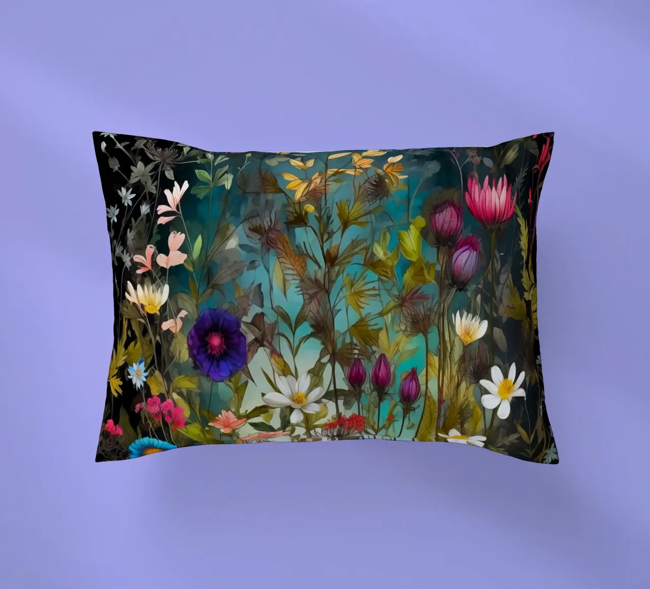 Fiori di margherite cuscino da Justyna Jaszke JBJart