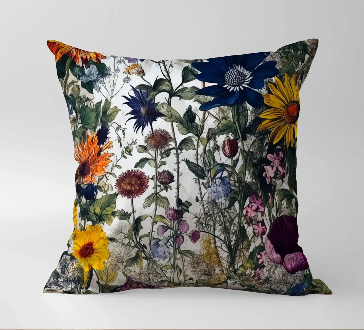 Arte dei fiori selvatici cuscino da Justyna Jaszke JBJart