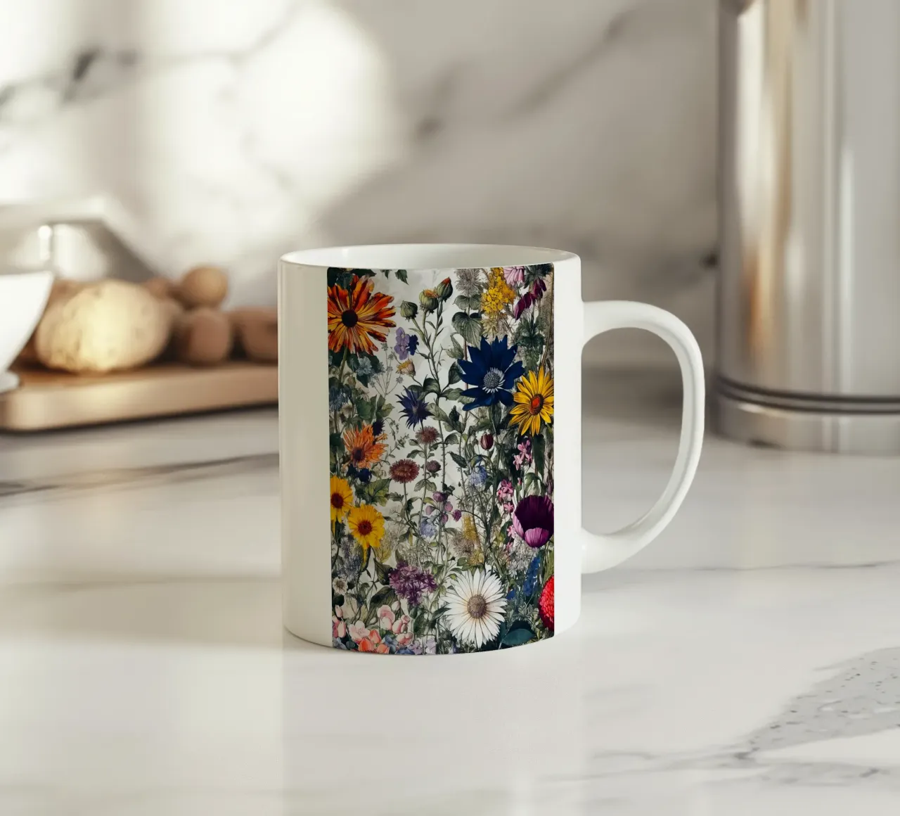 Arte dei fiori selvatici tazza in ceramica da Justyna Jaszke JBJart