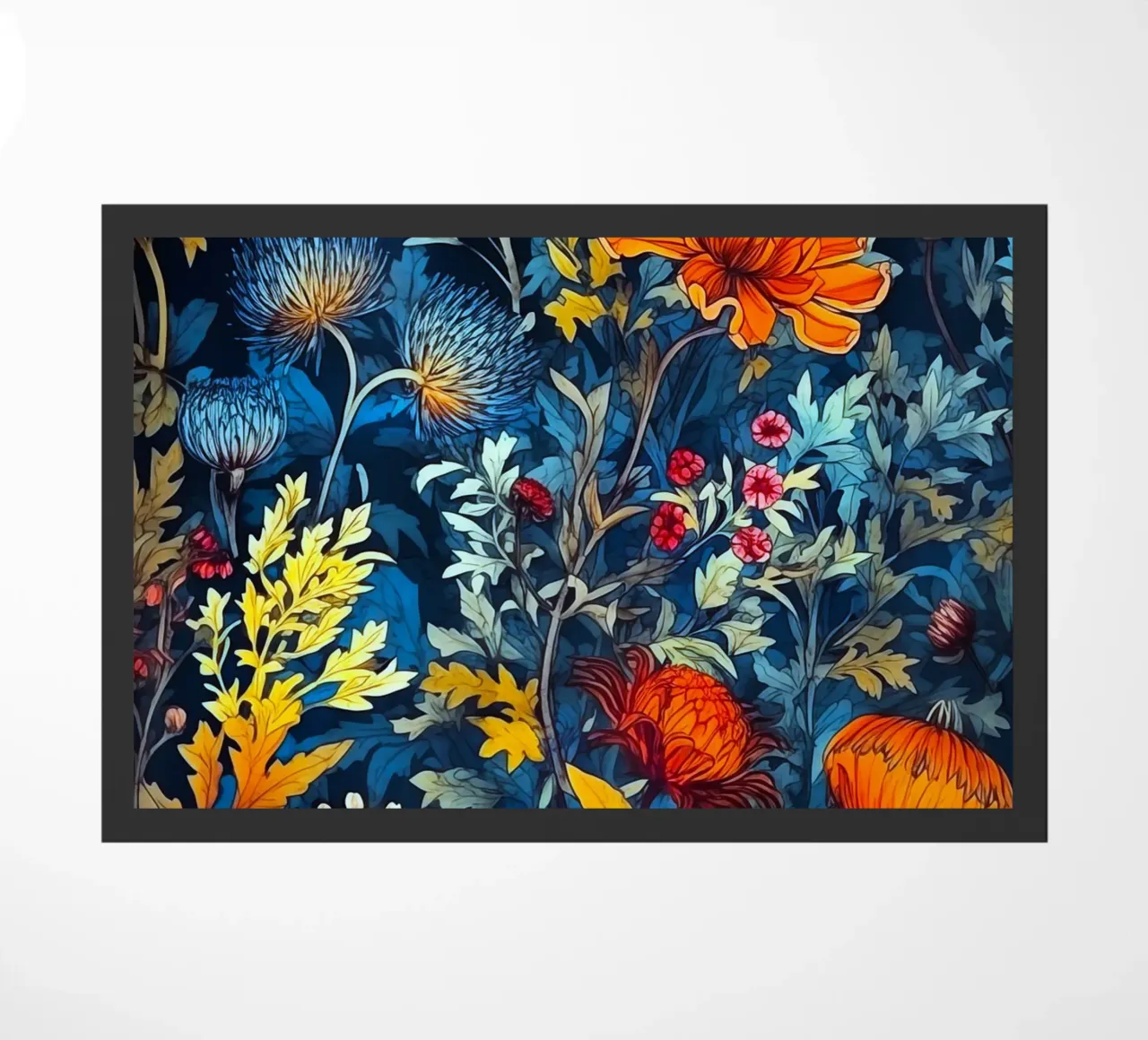 Nachttuin deurmat van Justyna Jaszke JBJart