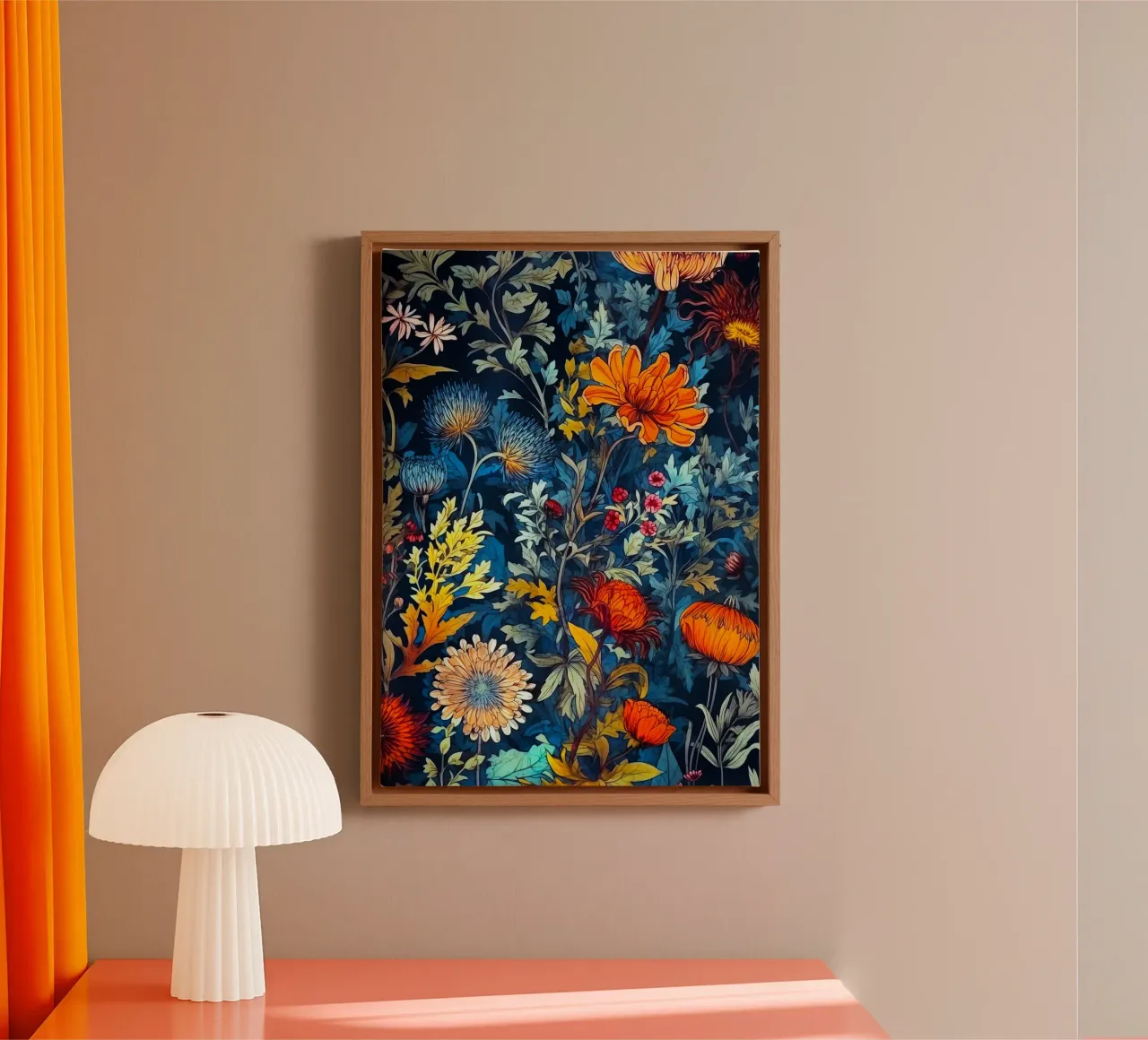 Nachttuin canvas met Baklijst van Justyna Jaszke JBJart