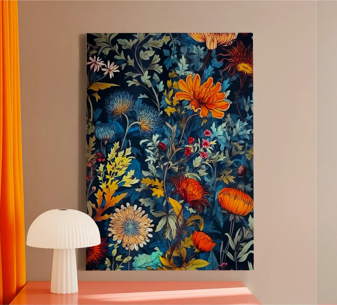 Nachttuin canvas met Baklijst van Justyna Jaszke JBJart