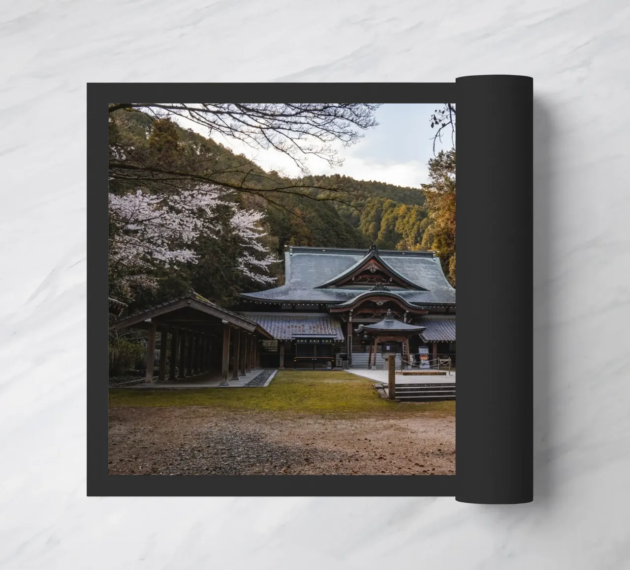 Tempio della foresta serena a Shikoku, Giappone zerbino da Marcel Bisig
