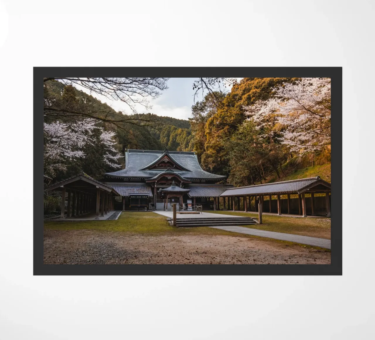 Tempio della foresta serena a Shikoku, Giappone zerbino da Marcel Bisig
