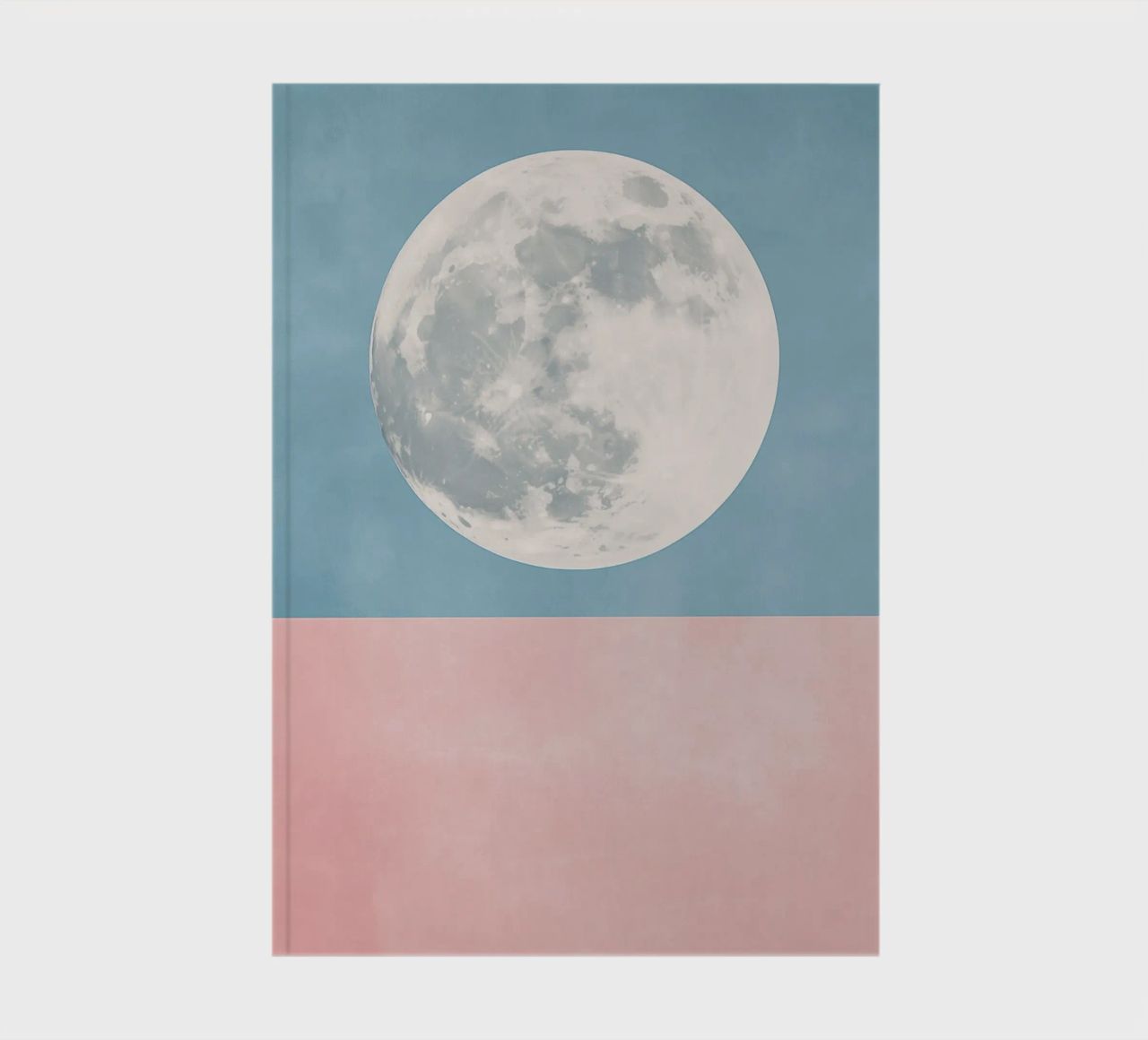 Moon texture pastel notebook by Carinaprint