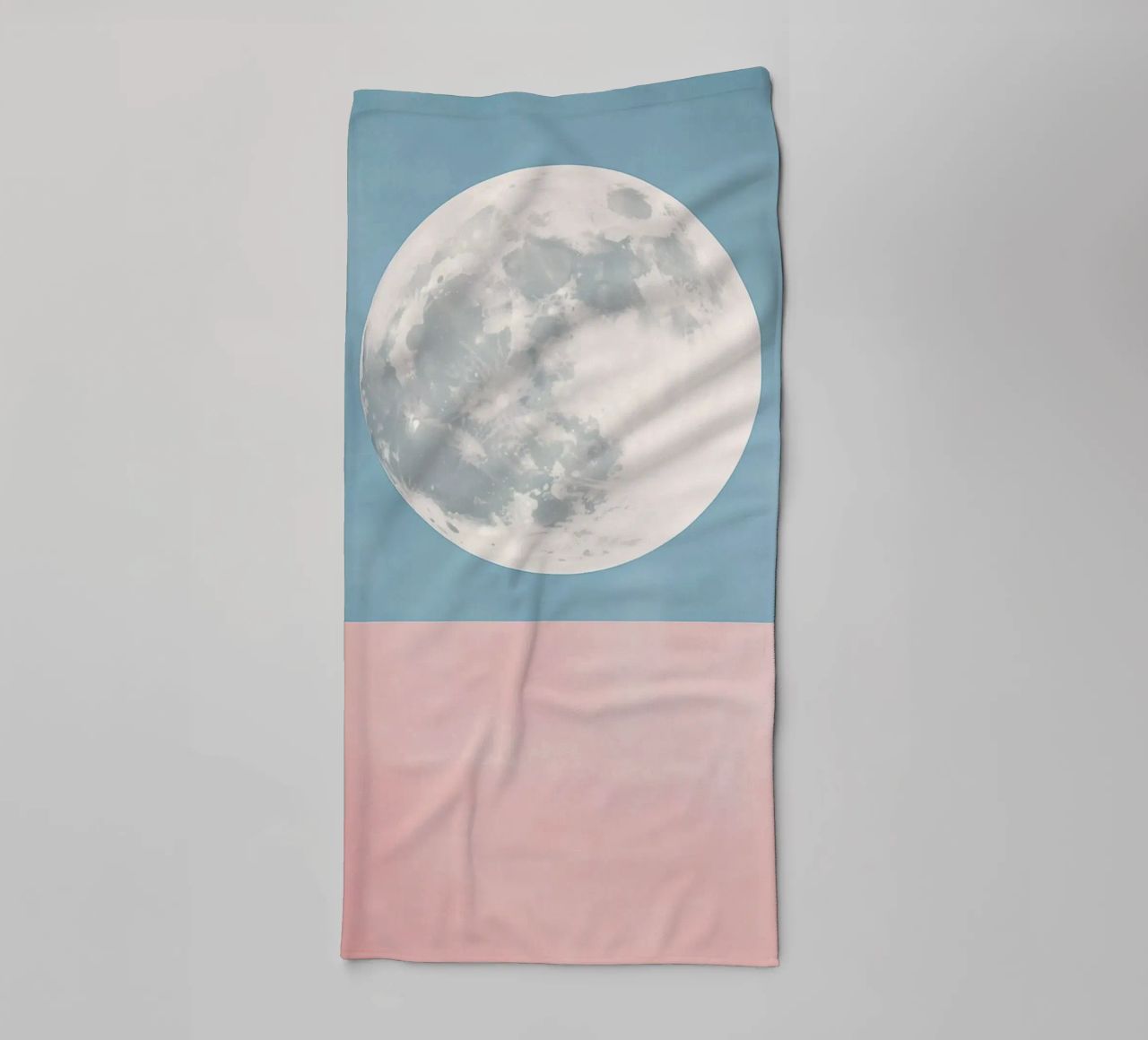 Moon texture pastel towel by Carinaprint