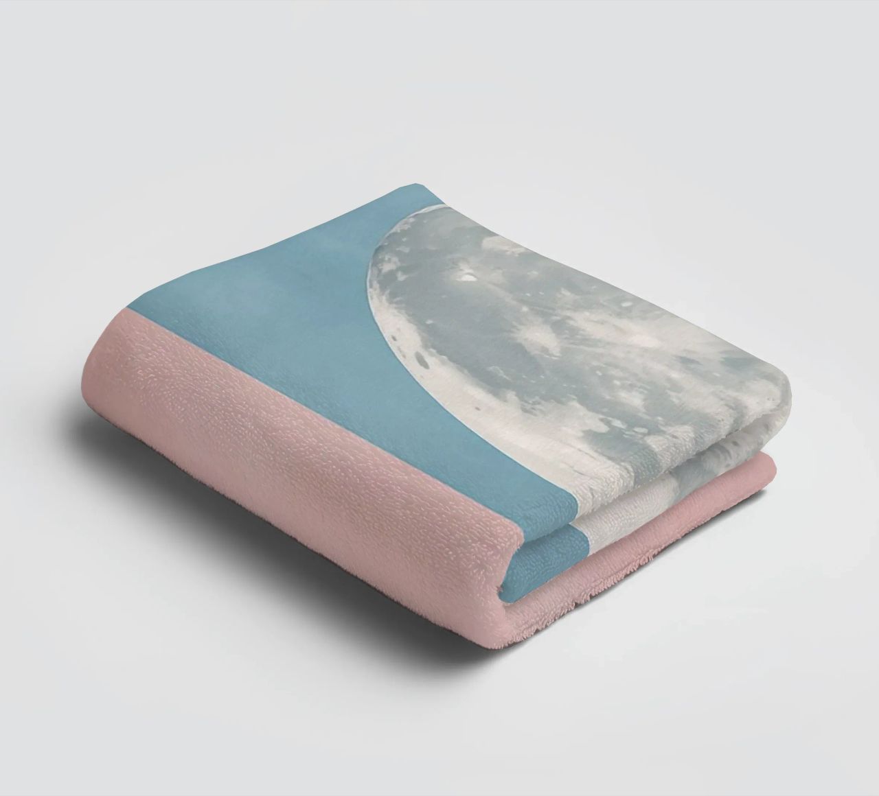 Moon texture pastel towel by Carinaprint