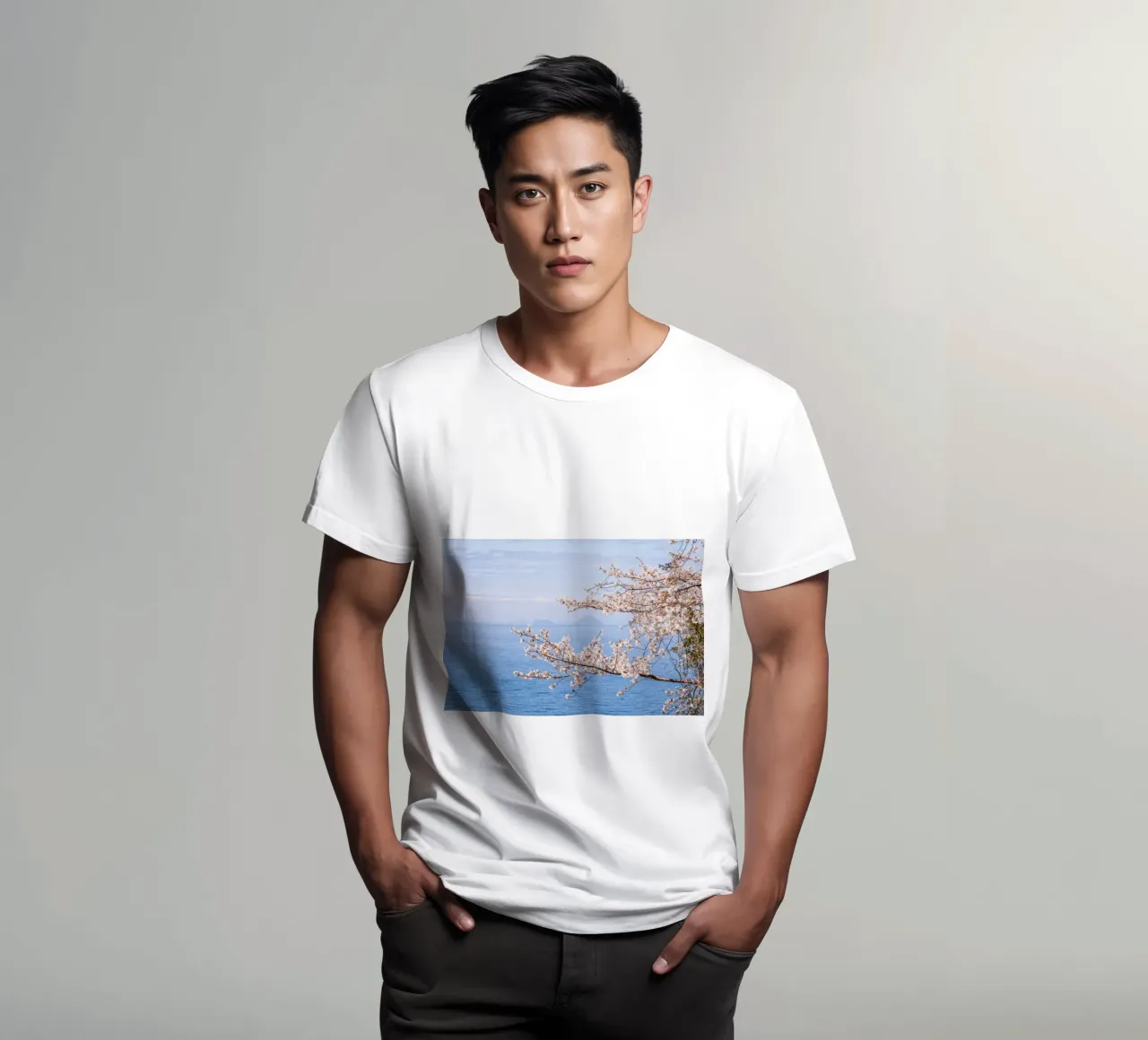 Fiori di ciliegio dell'oceano - Giappone t-shirt da Marcel Bisig