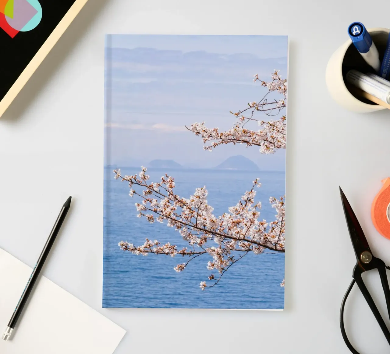 Ocean Cherry Blossoms - Japan notebook by Marcel Bisig
