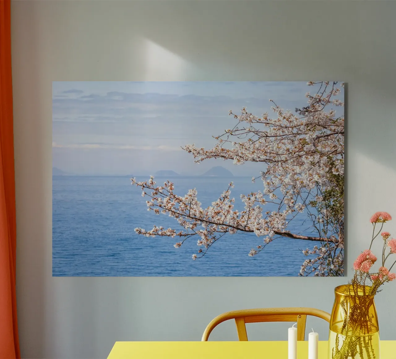 Fiori di ciliegio dell'oceano - Giappone alluminio dibond da Marcel Bisig