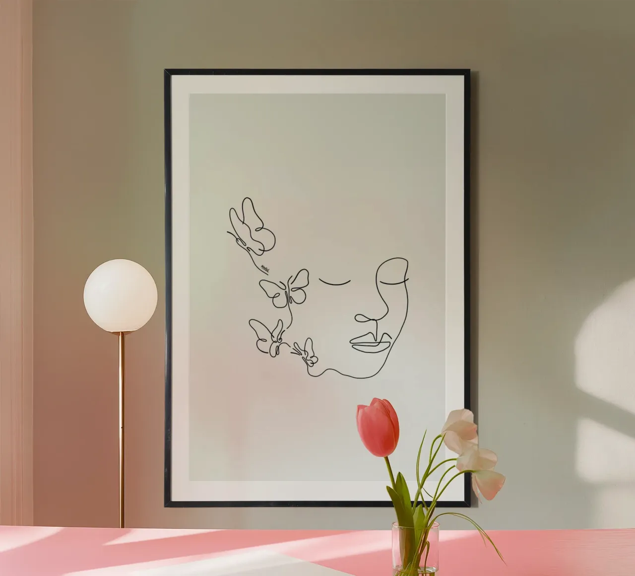 I'm Fly poster con telaio in plastica da Ninhol
