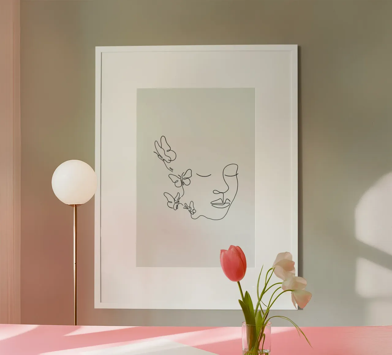 I'm Fly poster con telaio in plastica da Ninhol