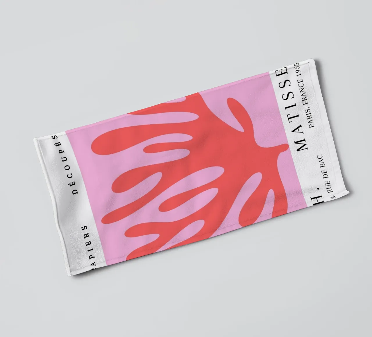 Matisse 1955 Koraal Organische Knipsels Parijs Poster badhanddoek van NorwesClub