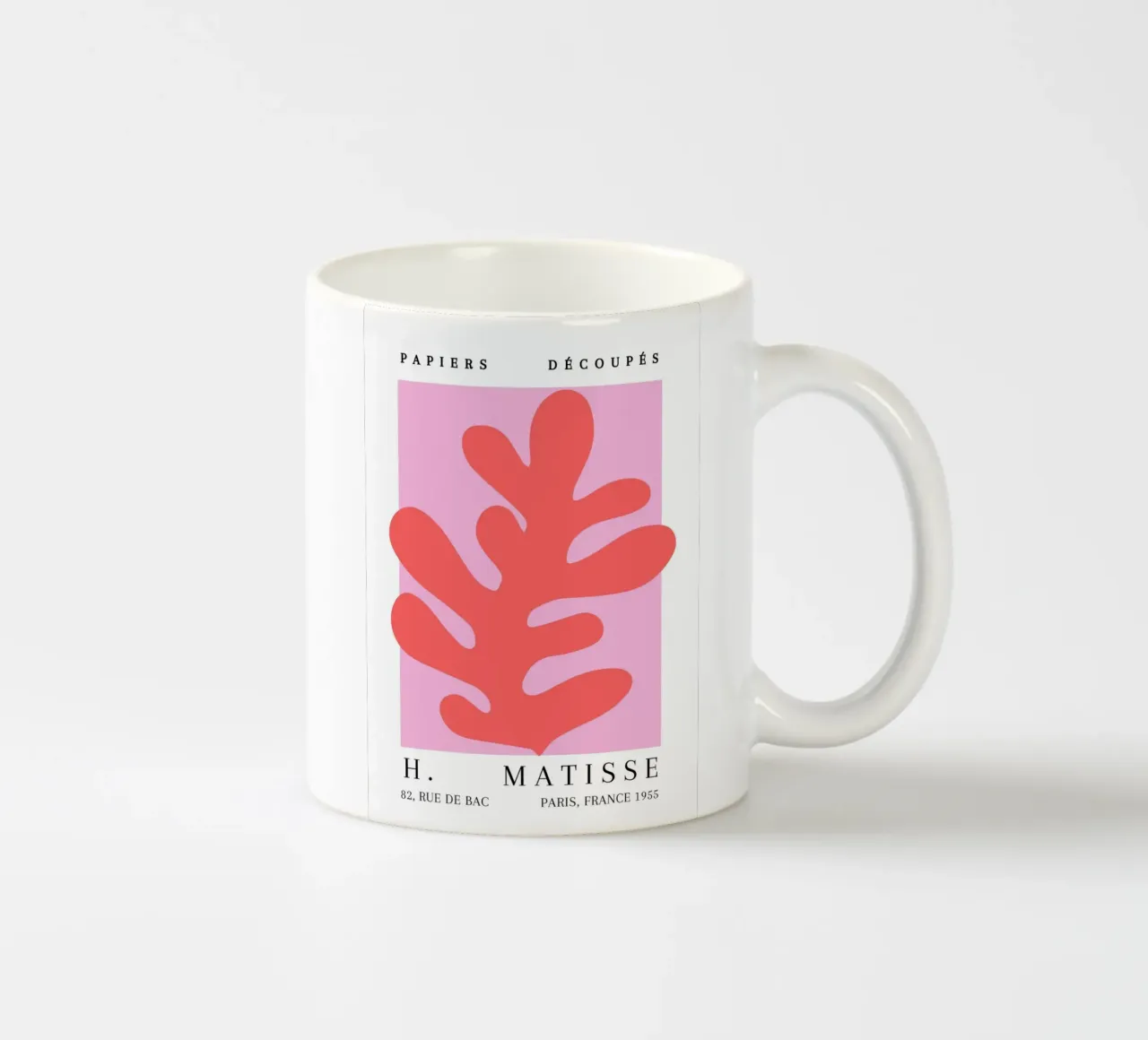 Matisse 1955 Papiers Découpés Koraal Vorm Poster keramische mok van NorwesClub
