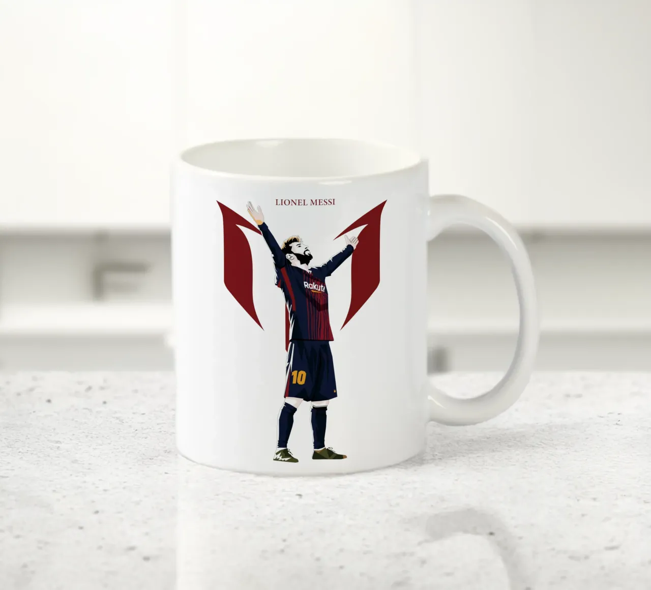 messi barcelona tazza in ceramica da WPAP MALANG