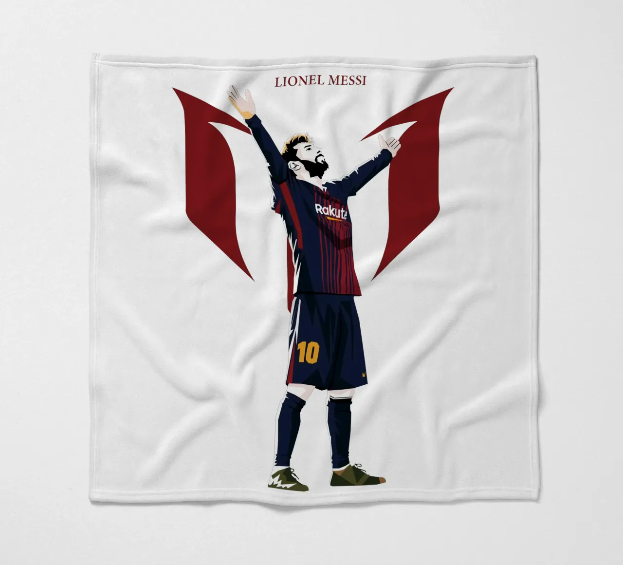 messi barcelona coperta in pile da WPAP MALANG