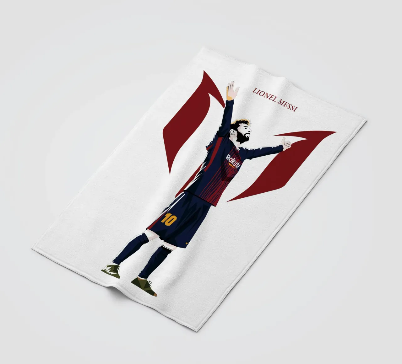 messi barcelona coperta in pile da WPAP MALANG