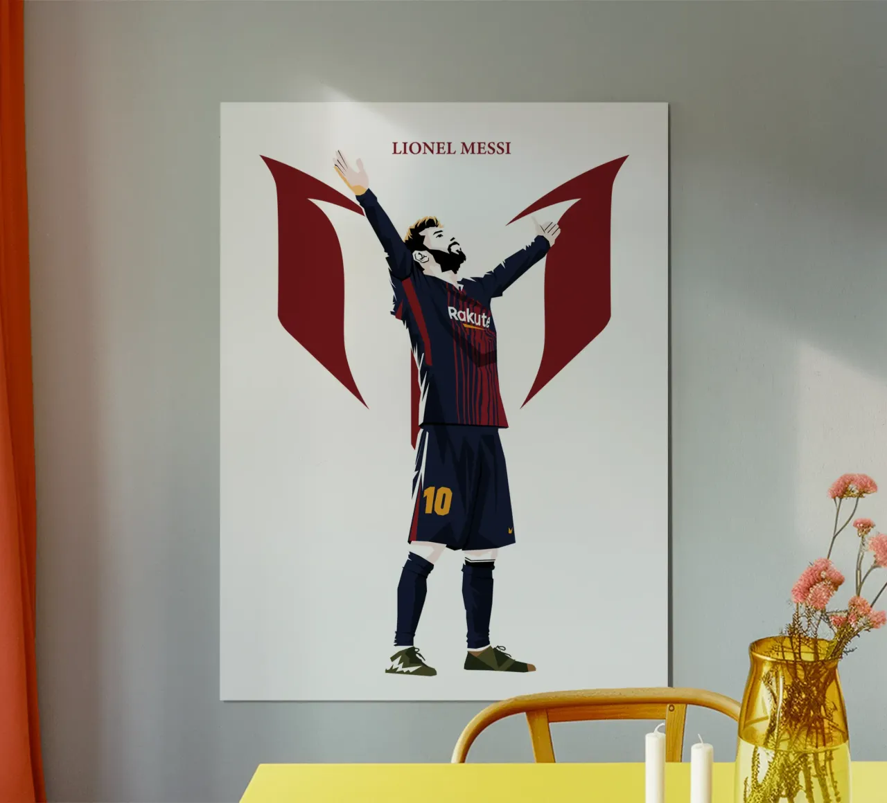 messi barcelona carta hahnemühle da WPAP MALANG