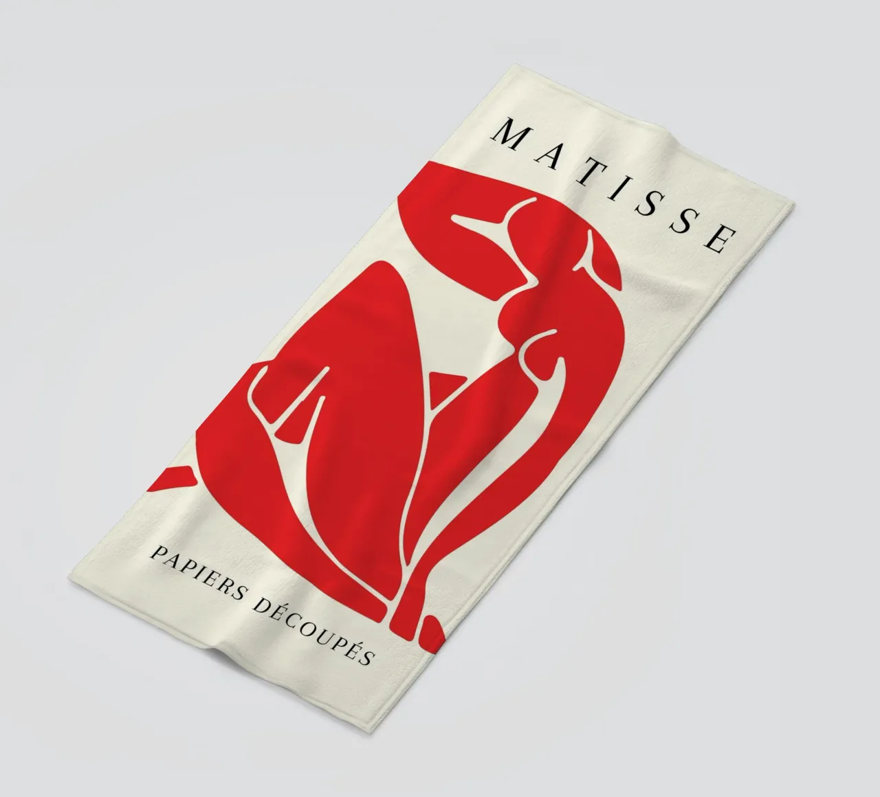 Matisse Rosso Figura nuda ritagliata Papiers Découpés telo mare da NorwesClub