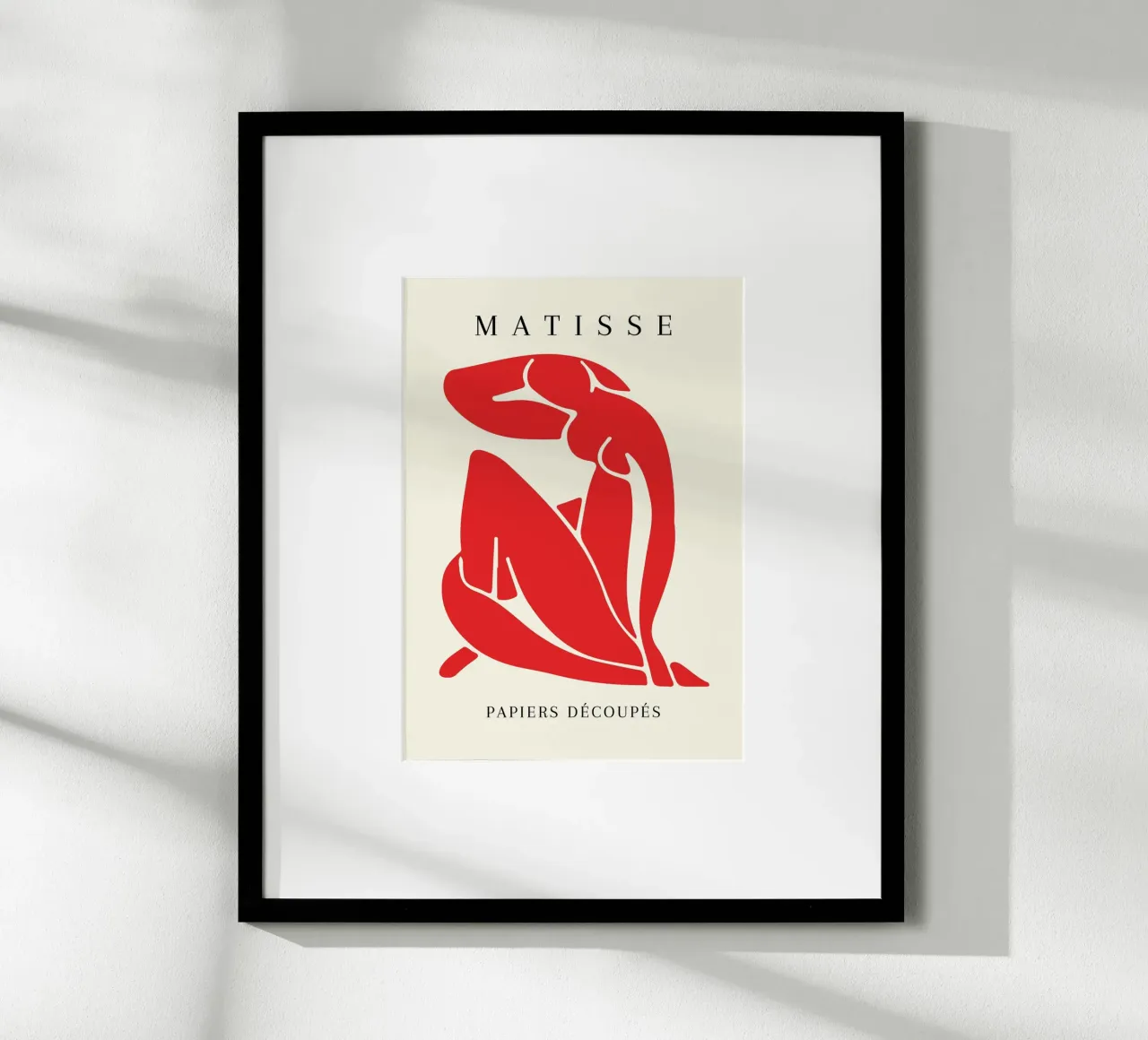 Matisse Rosso Figura nuda ritagliata Papiers Découpés carta hahnemühle da NorwesClub
