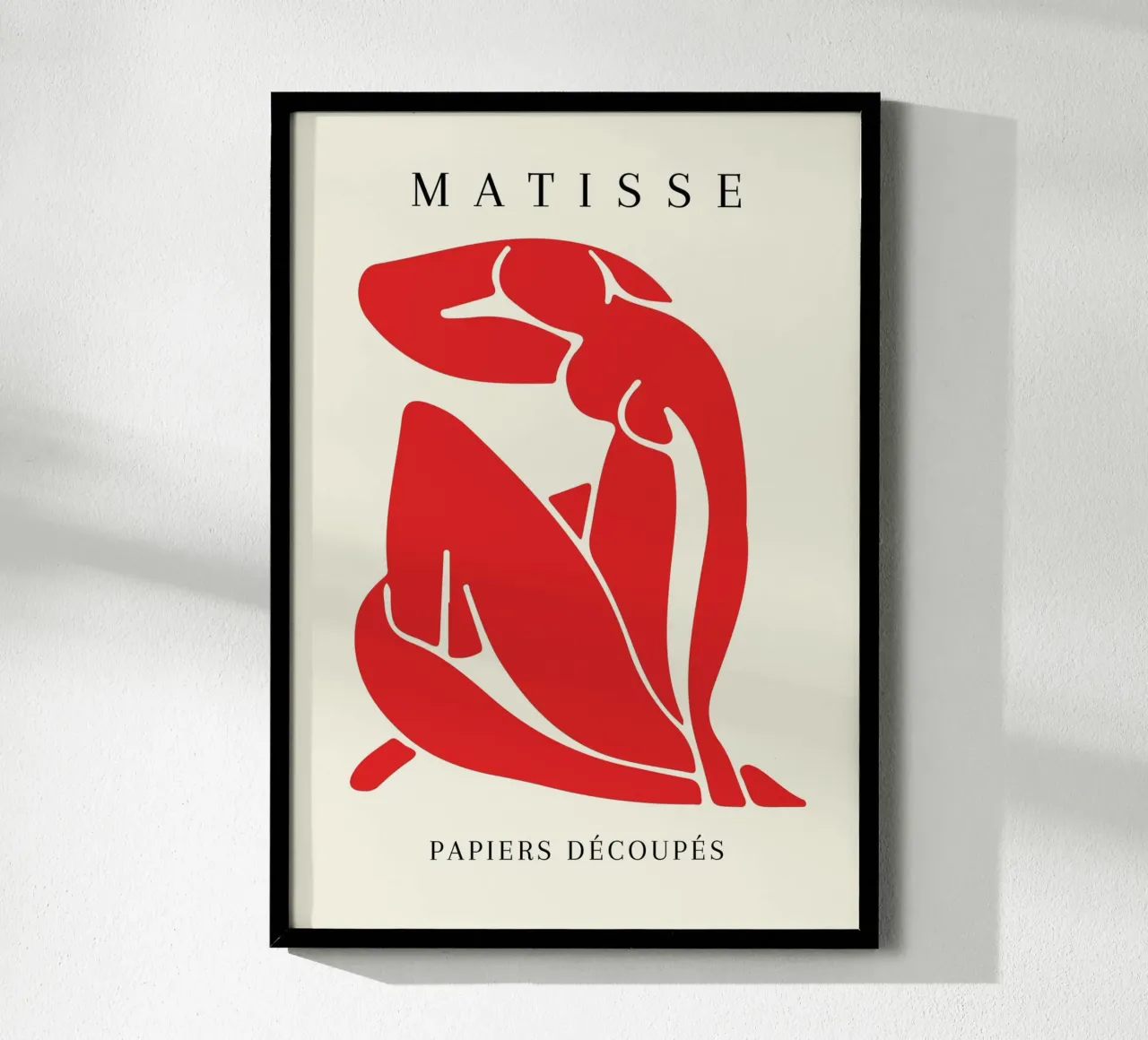 Matisse Rosso Figura nuda ritagliata Papiers Découpés carta hahnemühle da NorwesClub