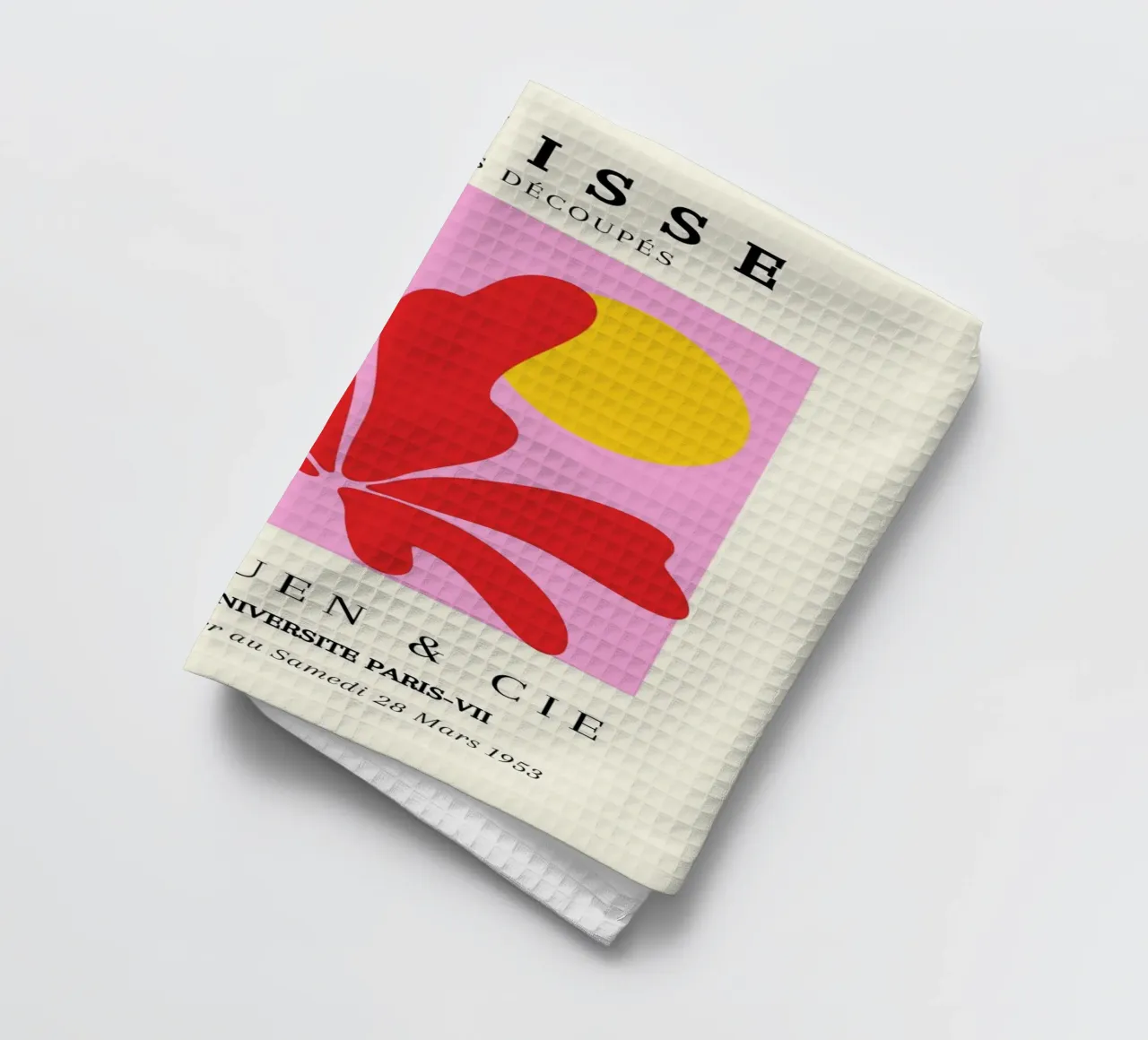 Matisse 1953 Forma Recortada Círculo Amarillo París paño de cocina de NorwesClub