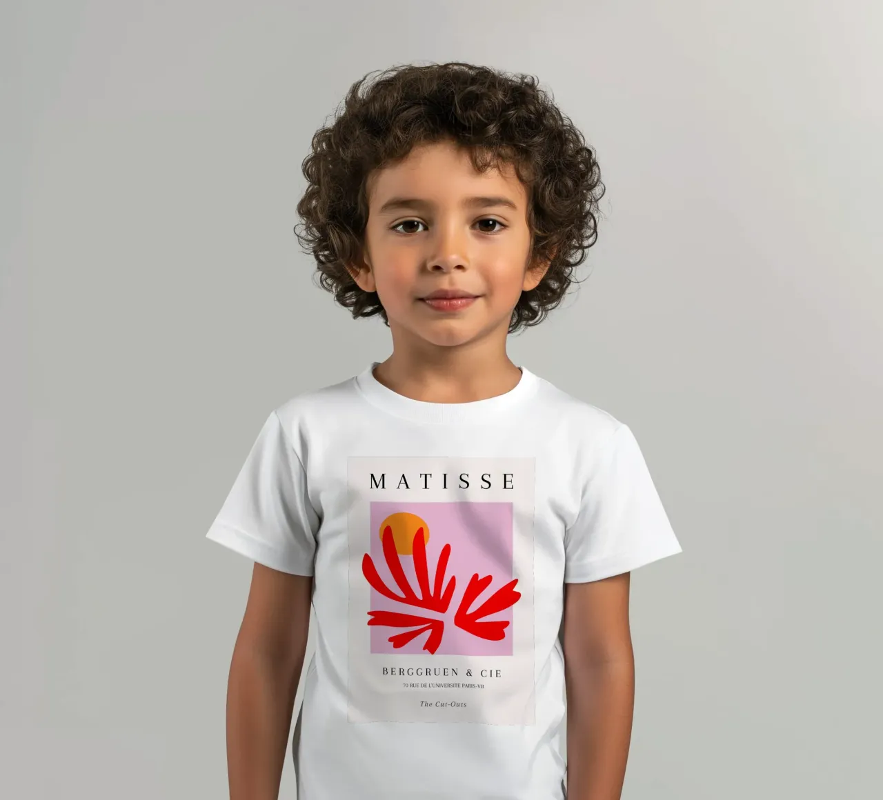 Matisse Cut-Out Abstract Shape Sun Paris Art Poster kids t-shirt by NorwesClub