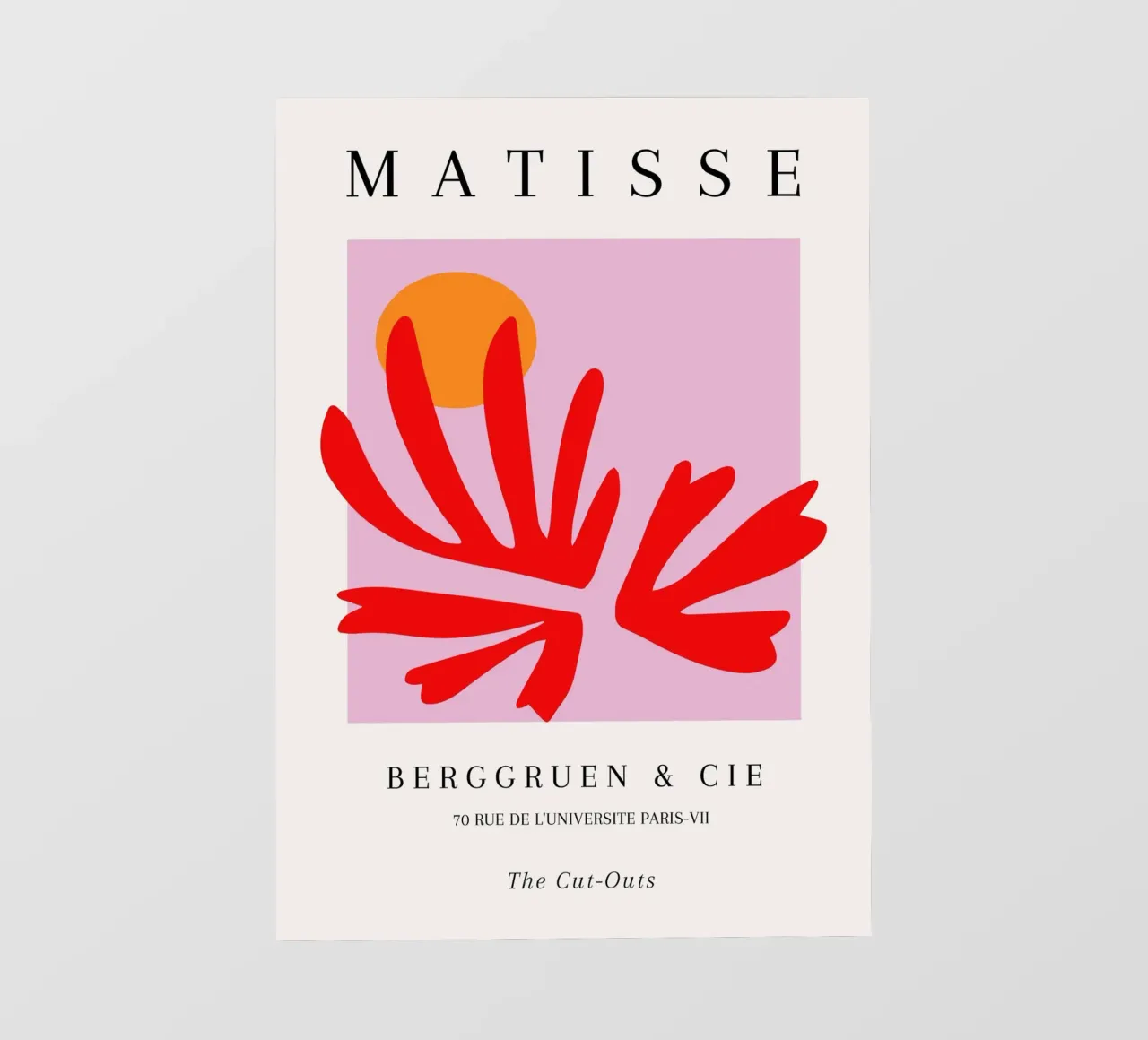 Matisse Cut-Out Abstract Shape Sun Paris Art Poster photo wallpaper by NorwesClub