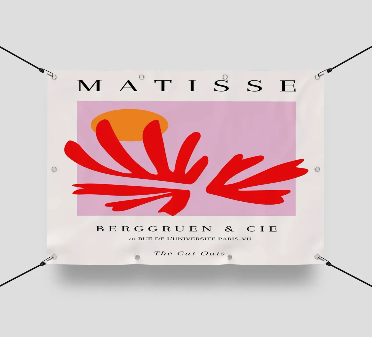 Matisse Cut-Out Abstract Shape Sun Paris Art Poster pvc cover by NorwesClub