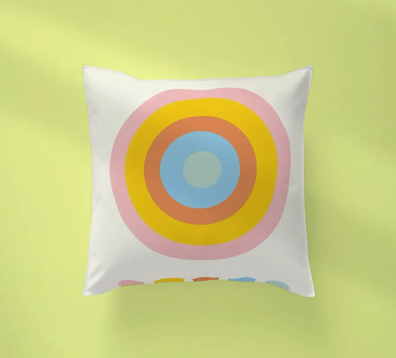 Bauhaus 1919 Paletta di colori geometrici Cerchi Poster cuscino da NorwesClub