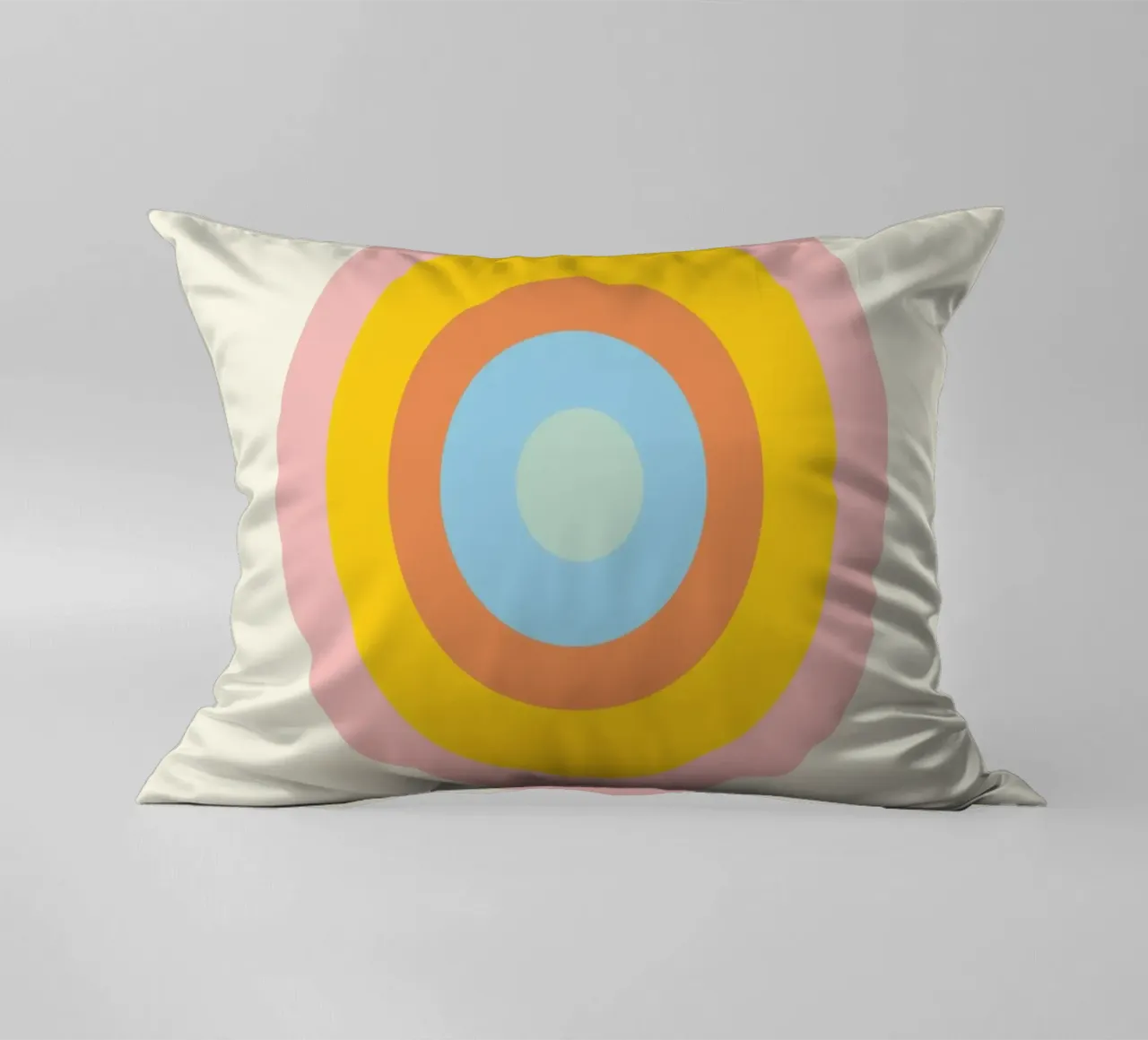 Bauhaus 1919 Paletta di colori geometrici Cerchi Poster cuscino da NorwesClub