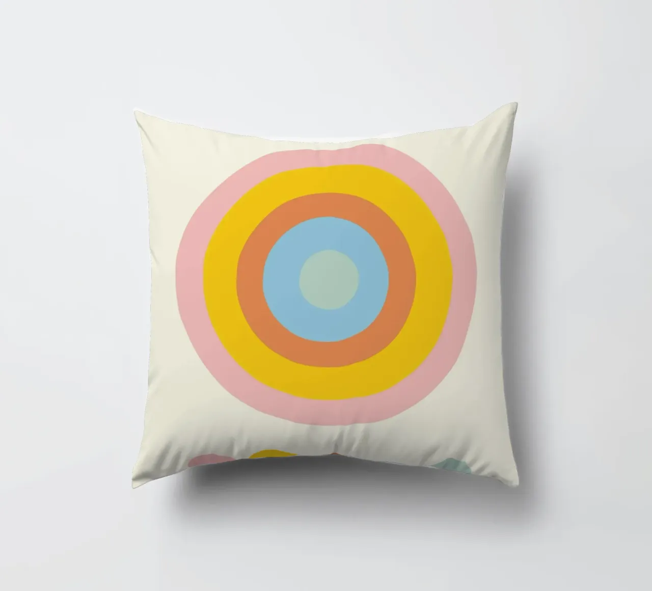 Bauhaus 1919 Paletta di colori geometrici Cerchi Poster cuscino da NorwesClub