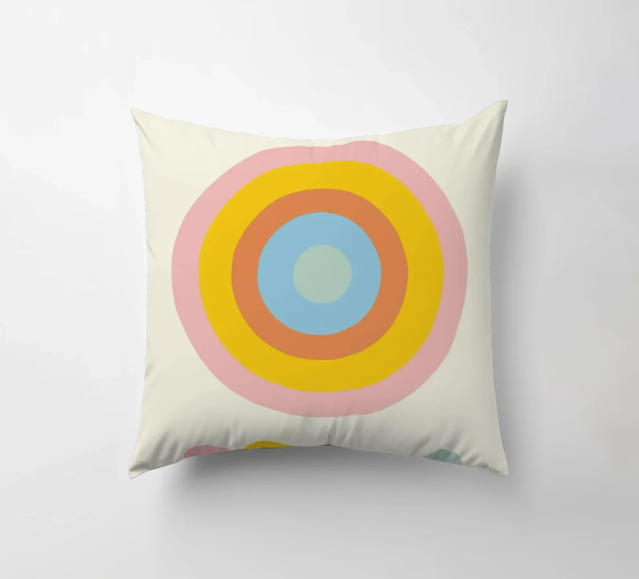 Bauhaus 1919 Paletta di colori geometrici Cerchi Poster cuscino da NorwesClub