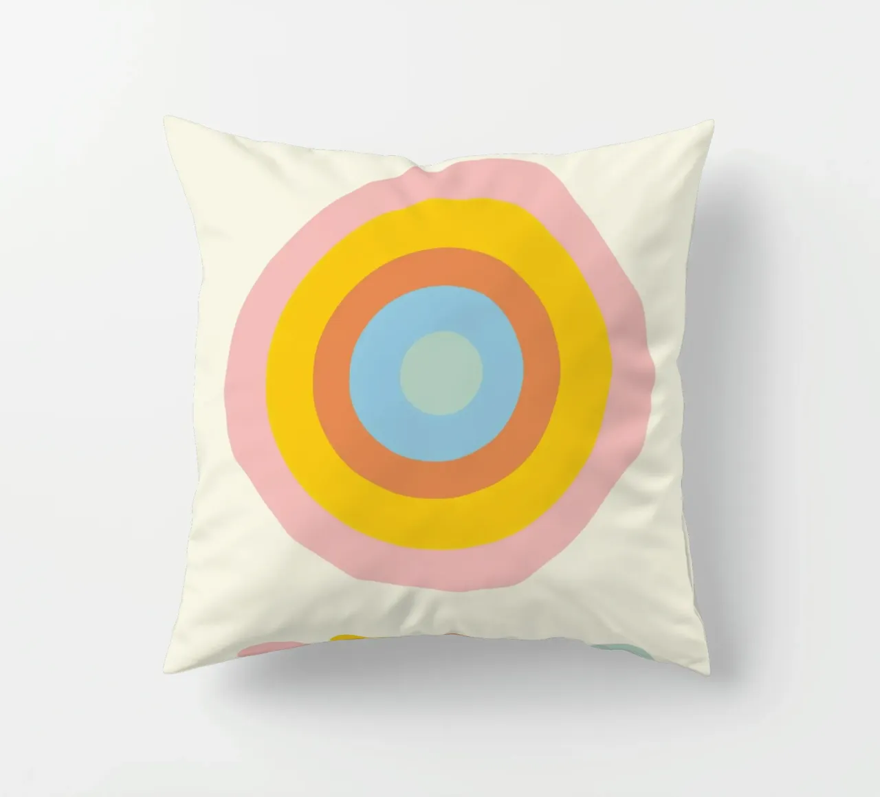 Bauhaus 1919 Paletta di colori geometrici Cerchi Poster cuscino da NorwesClub