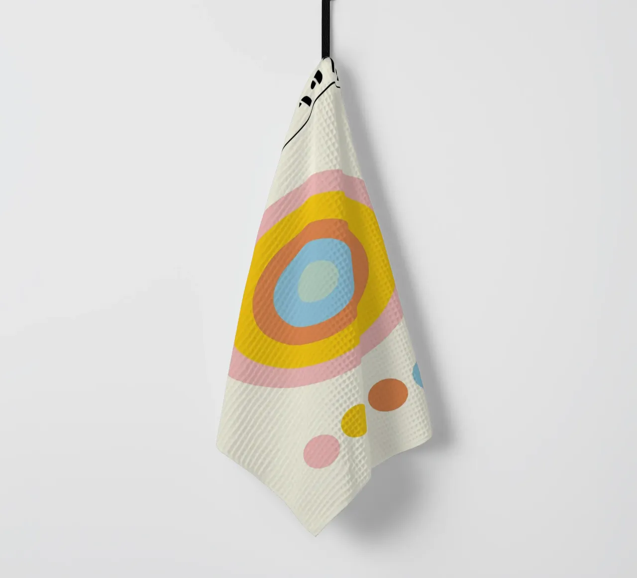 Bauhaus 1919 Paletta di colori geometrici Cerchi Poster canovaccio da cucina da NorwesClub